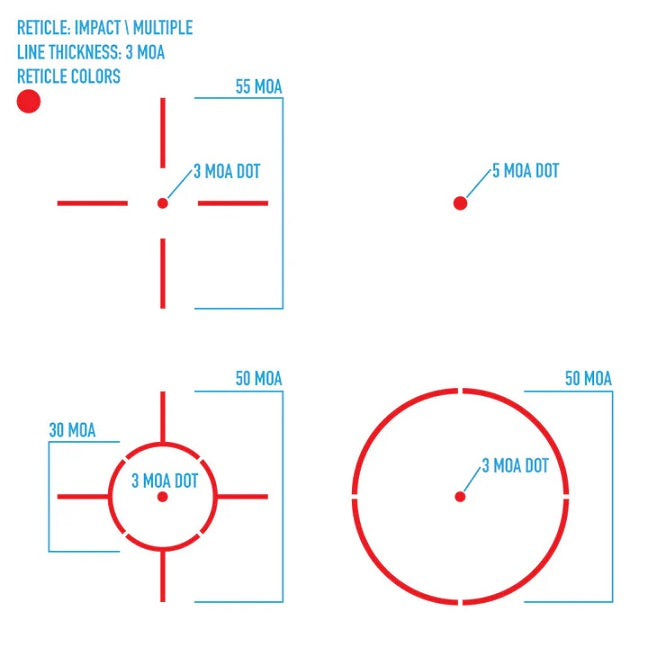 Fire Field Impact XL Reflex Red Dot Airsoft Optic