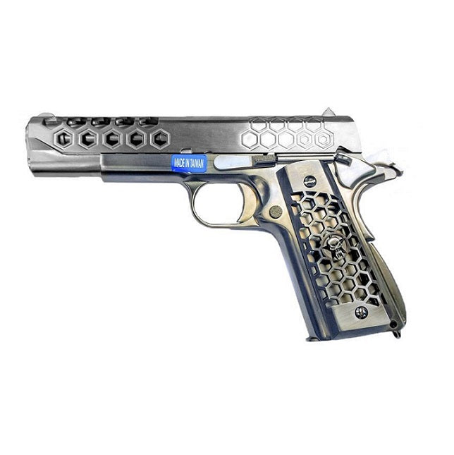 WE Europe 1911 Hex Cut 6mm RIF GBB Airsoft Pistol